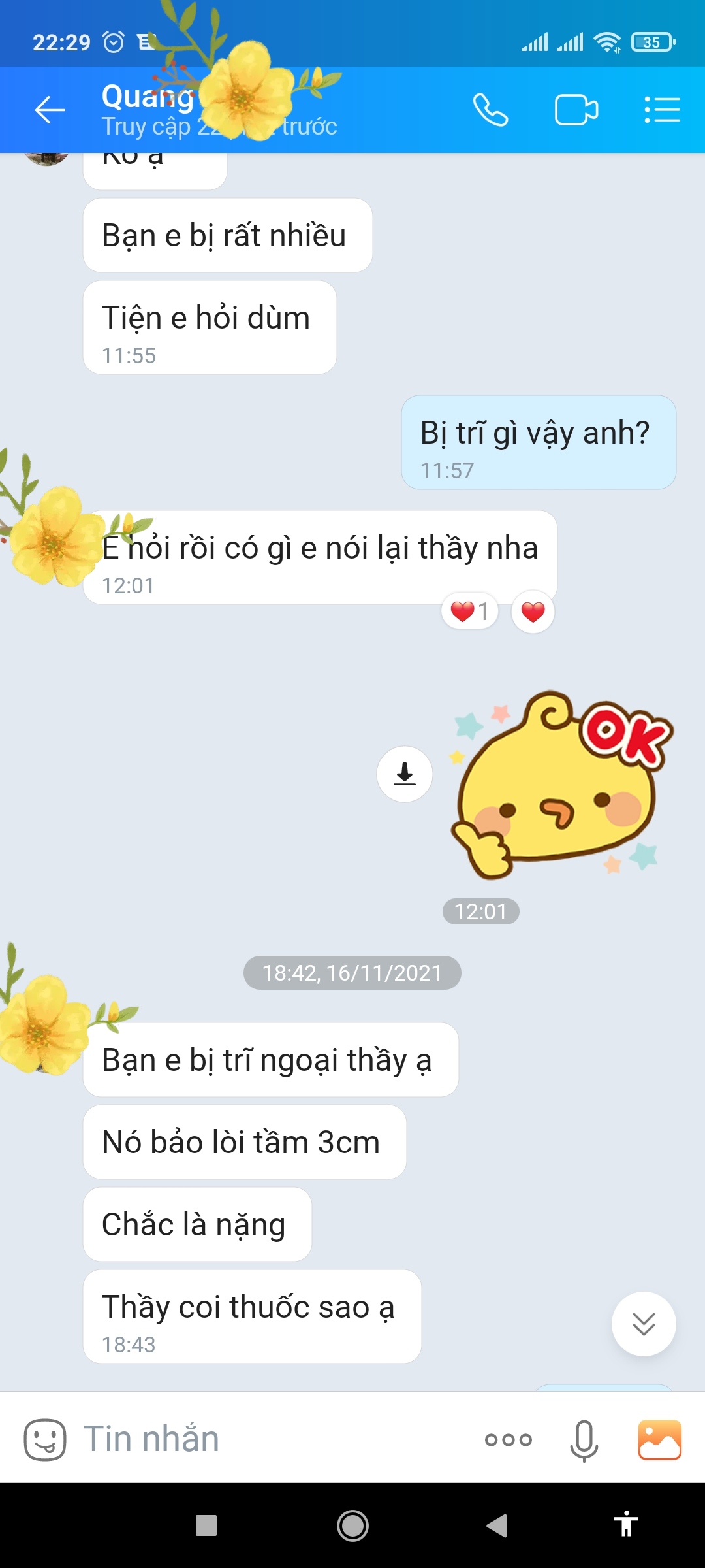 Phản hồi thực tế của bệnh nhân đã khỏi bệnh lậu sau 6–12 ngày điều trị.