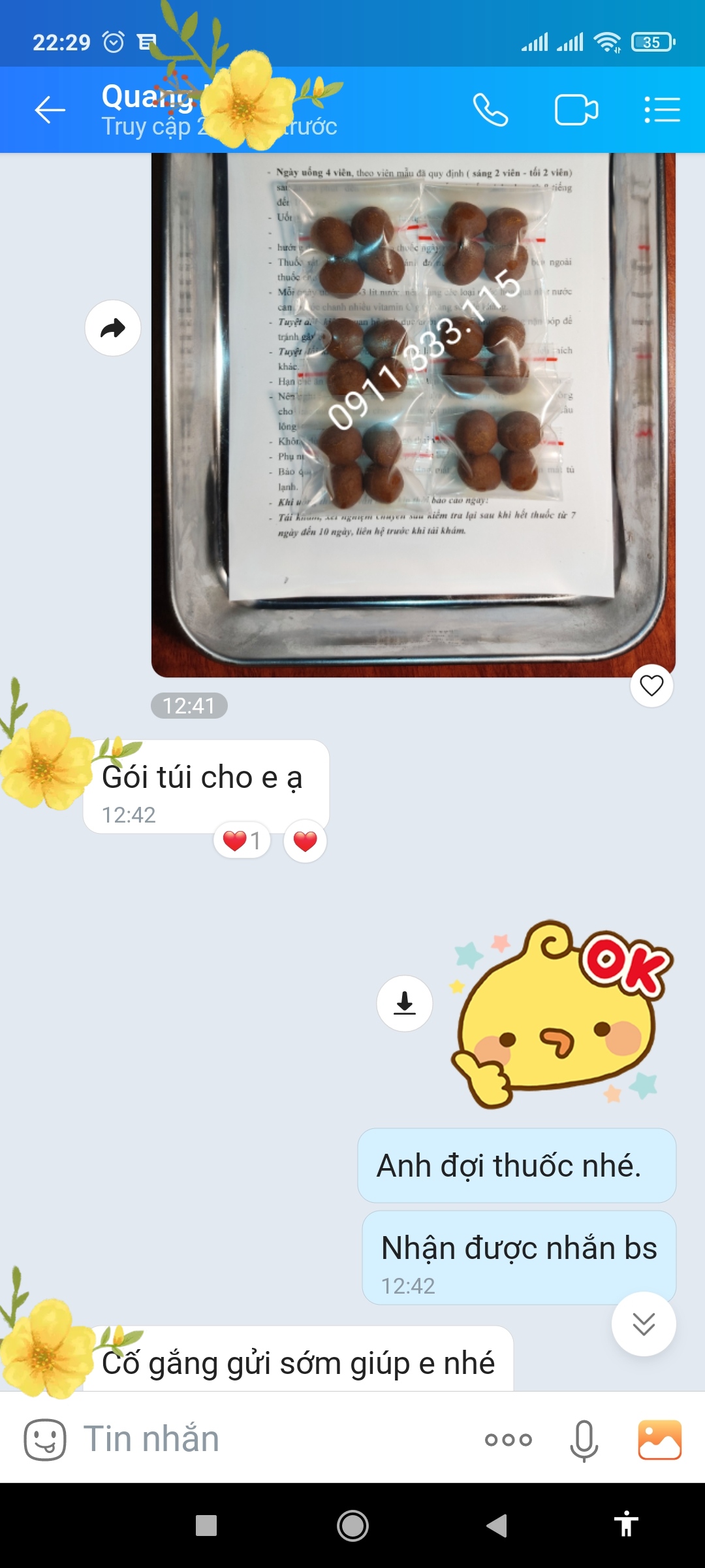 Phản hồi thực tế của bệnh nhân đã khỏi bệnh lậu sau 6–12 ngày điều trị.