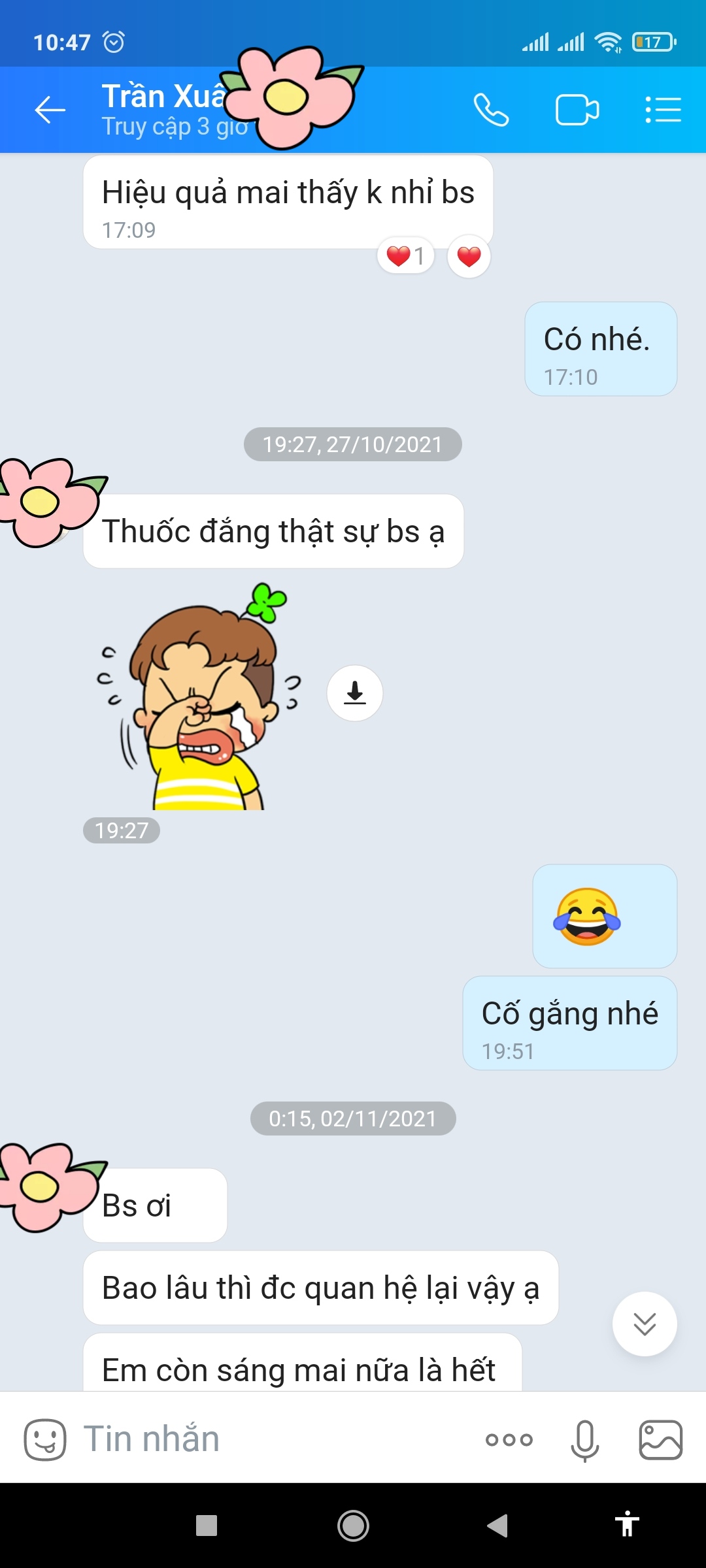 Phản hồi bệnh nhân sau khi điều trị bệnh lậu bằng thuốc Đông y Lịch Đại Phu.